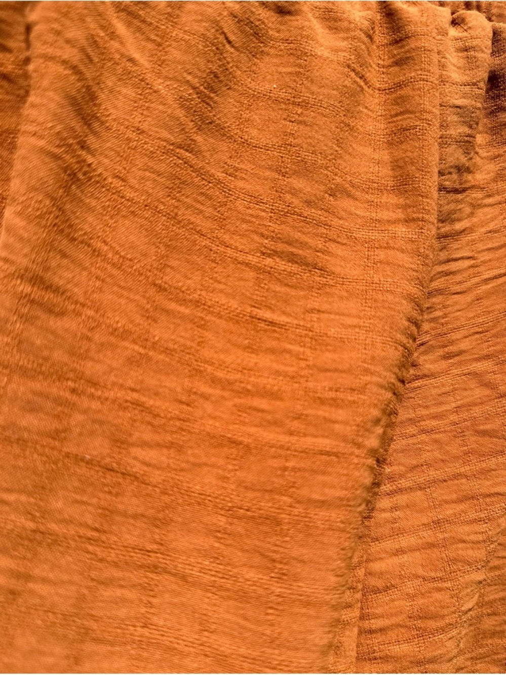 Women's Rust Drawstring Wide-Leg Pants - Picture 4 of 4